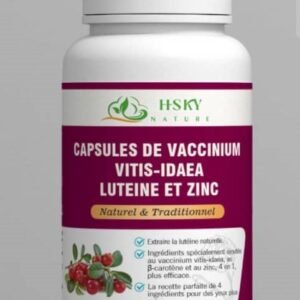Capsules contenant Vaccinium, lutéine et zinc