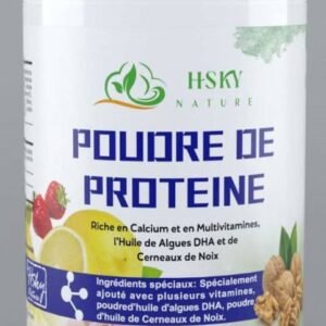 Poudre de protéine enrichie en calcium